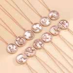 12 Zodiac Sterling Silver Pendant Necklace - Deitylove Jewelry