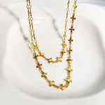 18K gold-plated cross necklace without pendant - Deitylove Jewelry