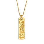 18K Gold-Plated 12 Zodiac Sign Guardian Necklace - Deitylove Jewelry