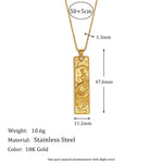 18K Gold-Plated 12 Zodiac Sign Guardian Necklace - Deitylove Jewelry