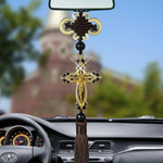 Alloy Cross Car Hanging Ornament - Deitylove Jewelry