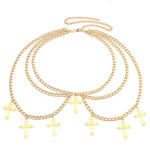 Beautiful cross waist chain - Deitylove Jewelry