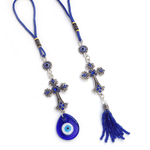 Blue Evil Eye Keychain - Deitylove Jewelry