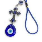 Blue Evil Eye Keychain - Deitylove Jewelry