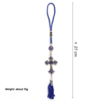 Blue Evil Eye Keychain - Deitylove Jewelry