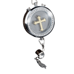 Cross Perfume Locket with Rhinestones - Deitylove Jewelry