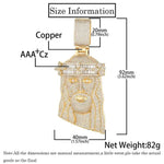 Holy Glory Jesus White Gold Necklace - Deitylove Jewelry