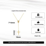 Jesus Cross Pendant Necklace - Handmade Gold-Plated 925 Sterling Silver Religious Jewelry - Deitylove Jewelry