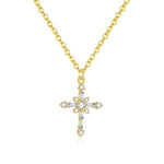 Light luxury zircon cross necklace - Deitylove Jewelry
