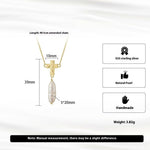 Natural Baroque Pearl Pendant Necklace - Handmade Gold Cross 925 Sterling Silver Jewelry - Deitylove Jewelry