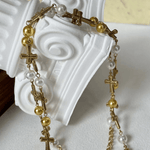 Pearl Cross Radiance - Deitylove Jewelry