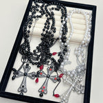 Pearl Cross Waist Necklace - Deitylove Jewelry