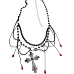 Pearl Cross Waist Necklace - Deitylove Jewelry