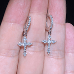 Radiant Holy Cross Earrings - Deitylove Jewelry