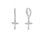 Radiant Holy Cross Earrings - Deitylove Jewelry