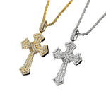 Sparkling Luxury White Gold Cross Necklace - Deitylove Jewelry