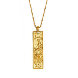 18K Gold-Plated 12 Zodiac Sign Guardian Necklace - Deitylove Jewelry