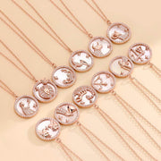 12 Zodiac Sterling Silver Pendant Necklace - Deitylove Jewelry