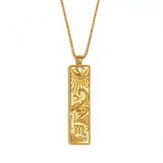 18K Gold-Plated 12 Zodiac Sign Guardian Necklace - Deitylove Jewelry