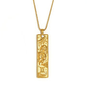 18K Gold-Plated 12 Zodiac Sign Guardian Necklace - Deitylove Jewelry