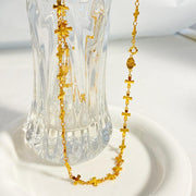 18K gold-plated cross necklace without pendant - Deitylove Jewelry