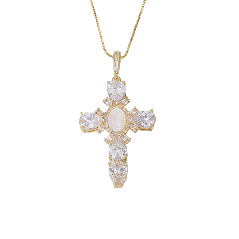 Radiant Divine Light Cross Necklace