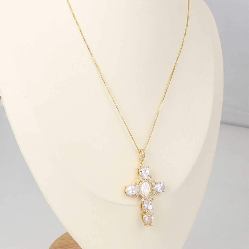 Radiant Divine Light Cross Necklace