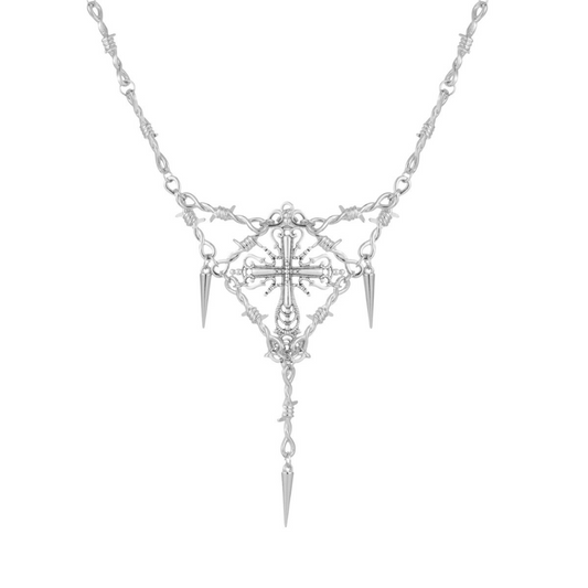 Thorns Fashion Cross Necklace