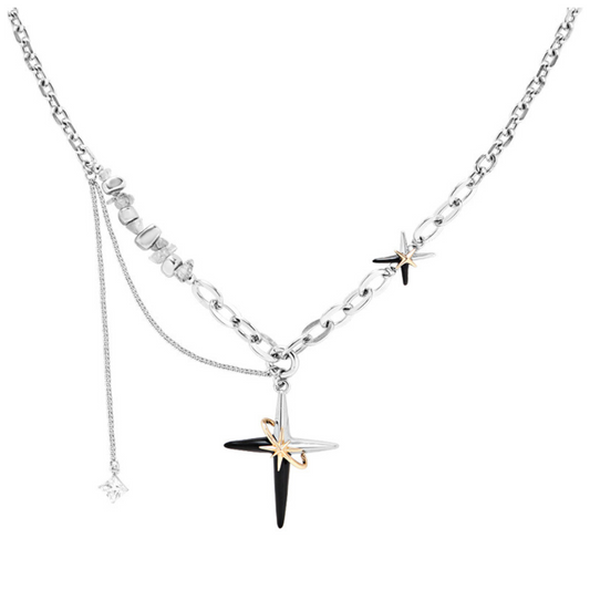 Star Shadow Fashion Cross Necklace