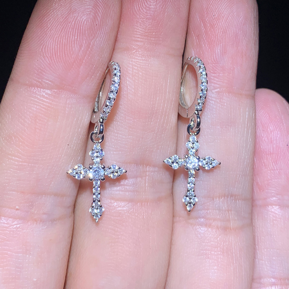 Radiant Holy Cross Earrings