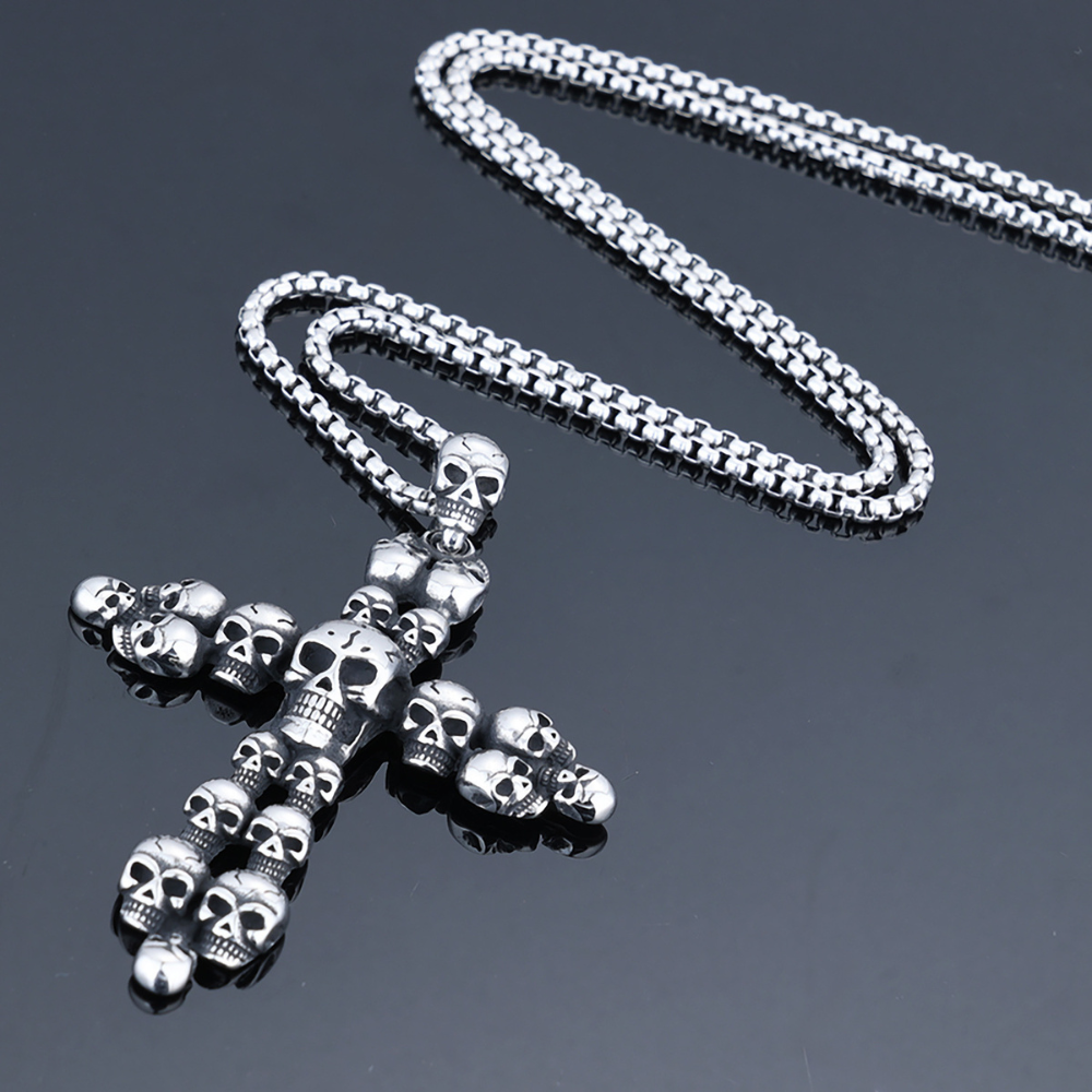 Popular Skull Cross Necklace