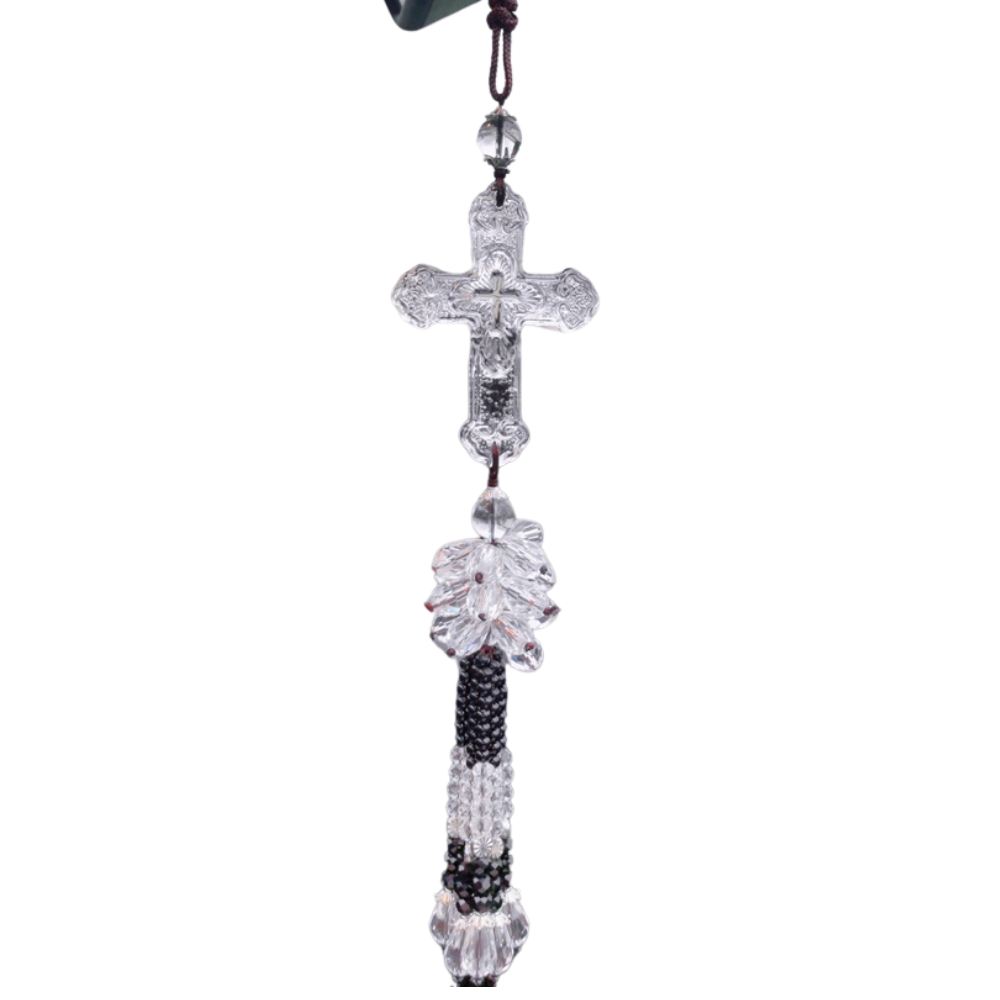 Crystal Cross Car Hanging Ornament