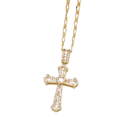 Eternal Shine Cross Necklace