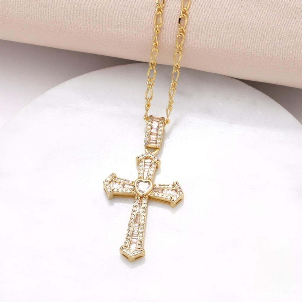 Eternal Shine Cross Necklace