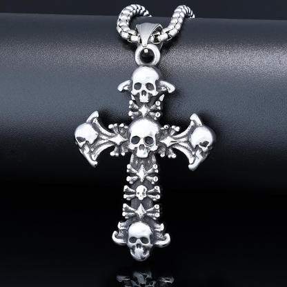 Popular Skull Cross Necklace