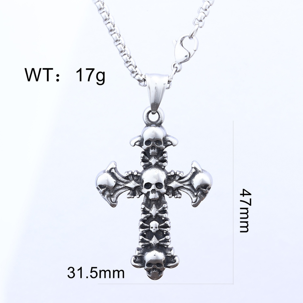 Popular Skull Cross Necklace