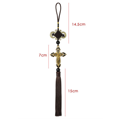 Alloy Cross Car Hanging Ornament