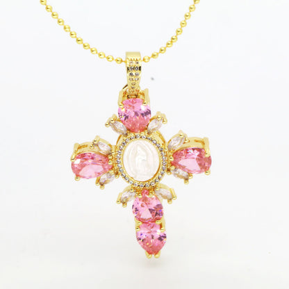 Radiant Divine Light Cross Necklace