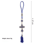 Blue Evil Eye Keychain - Deitylove Jewelry