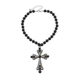 Cross Necklace Combining Pearls Luxury - Deitylove Jewelry