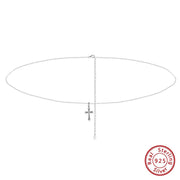 Cross Star Pendant Waist Chain - Handmade Elegant 925 Sterling Silver Design - Deitylove Jewelry