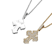 Divine Radiance Eternal Cross Necklace - Deitylove Jewelry