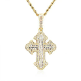 Divine Radiance Eternal Cross Necklace - Deitylove Jewelry