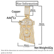 Holy Glorious Jesus Gold Necklace - Deitylove Jewelry