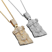 Holy Glory Jesus White Gold Necklace - Deitylove Jewelry