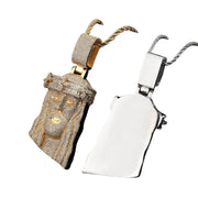 Holy Glory Jesus White Gold Necklace - Deitylove Jewelry