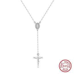 Jesus Cross Pendant Necklace - Handmade Gold-Plated 925 Sterling Silver Religious Jewelry - Deitylove Jewelry