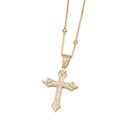 Luxurious Diamond-Encrusted Cross Necklace - Deitylove Jewelry