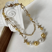 Pearl Cross Radiance - Deitylove Jewelry