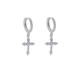 Radiant Holy Cross Earrings - Deitylove Jewelry